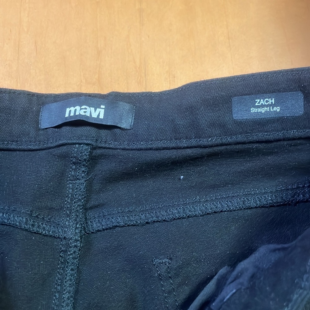 Mavi - Mens Zach Straight Jeans, size 34W x 34L US mens, color black. - Picture 5 of 6
